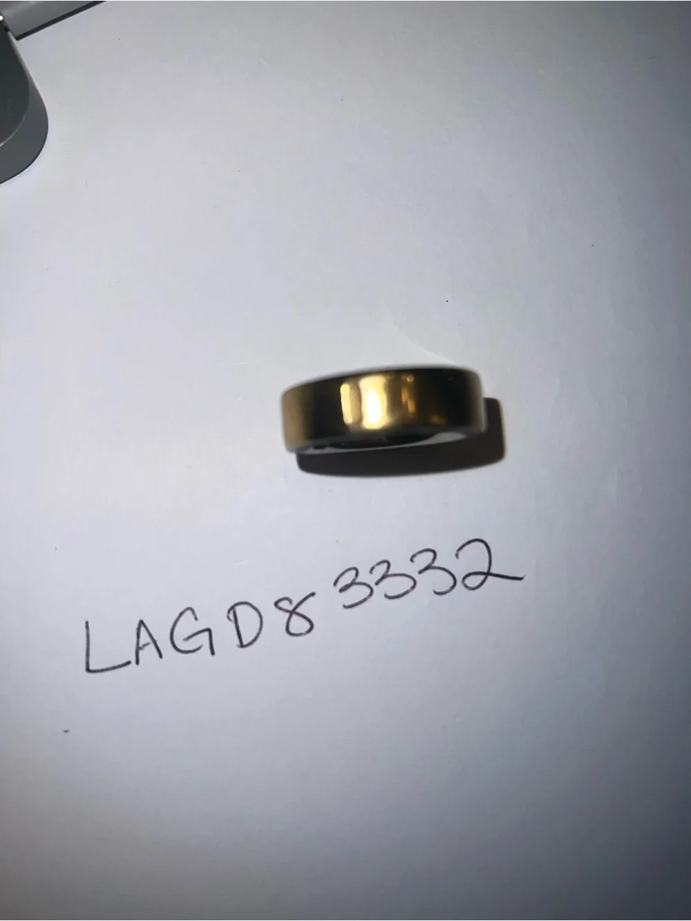 Gold Oura Ring 4, Size 13, with Charging Port